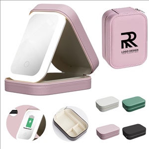 Travel Makeup Bag With LED Mirror